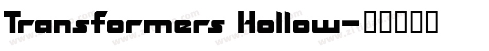 Transformers Hollow字体转换